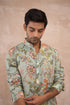 Sea Green Zaal Linen Kurta Set